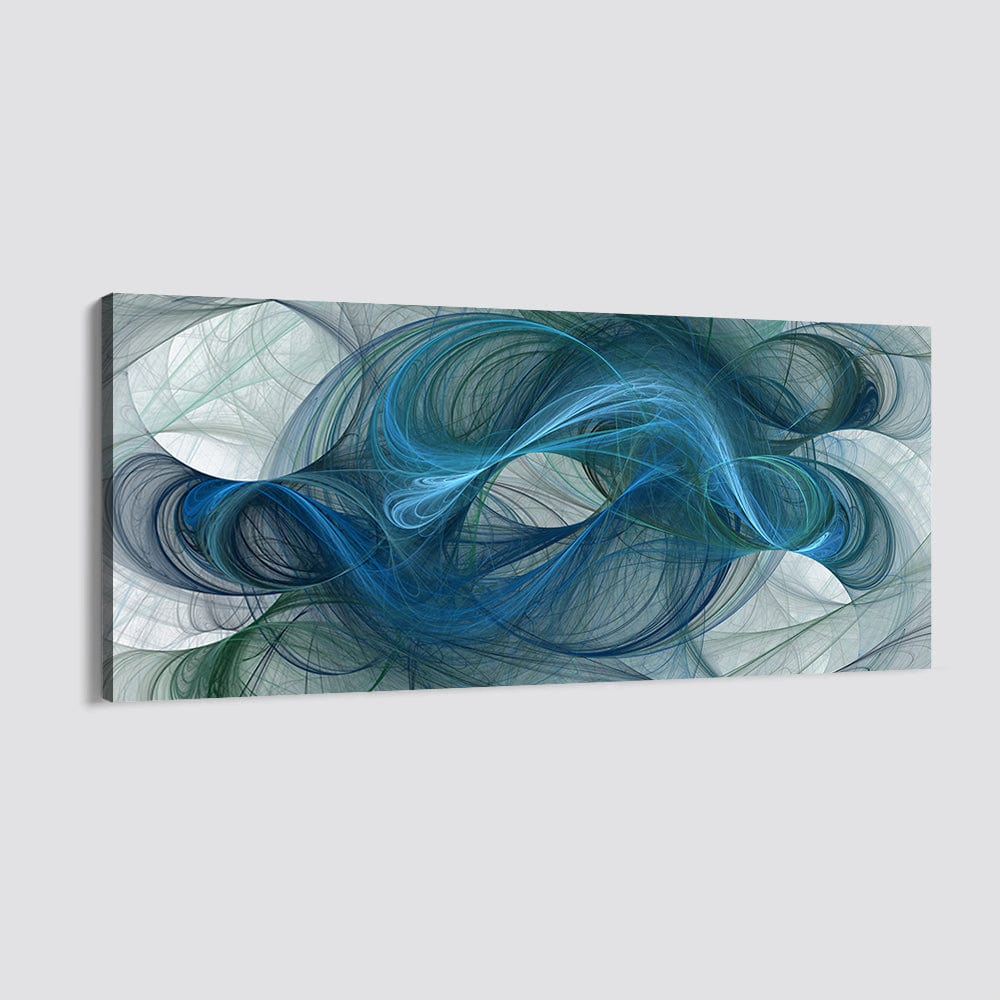 ABSTRACT BLUE LINES - CANVAS