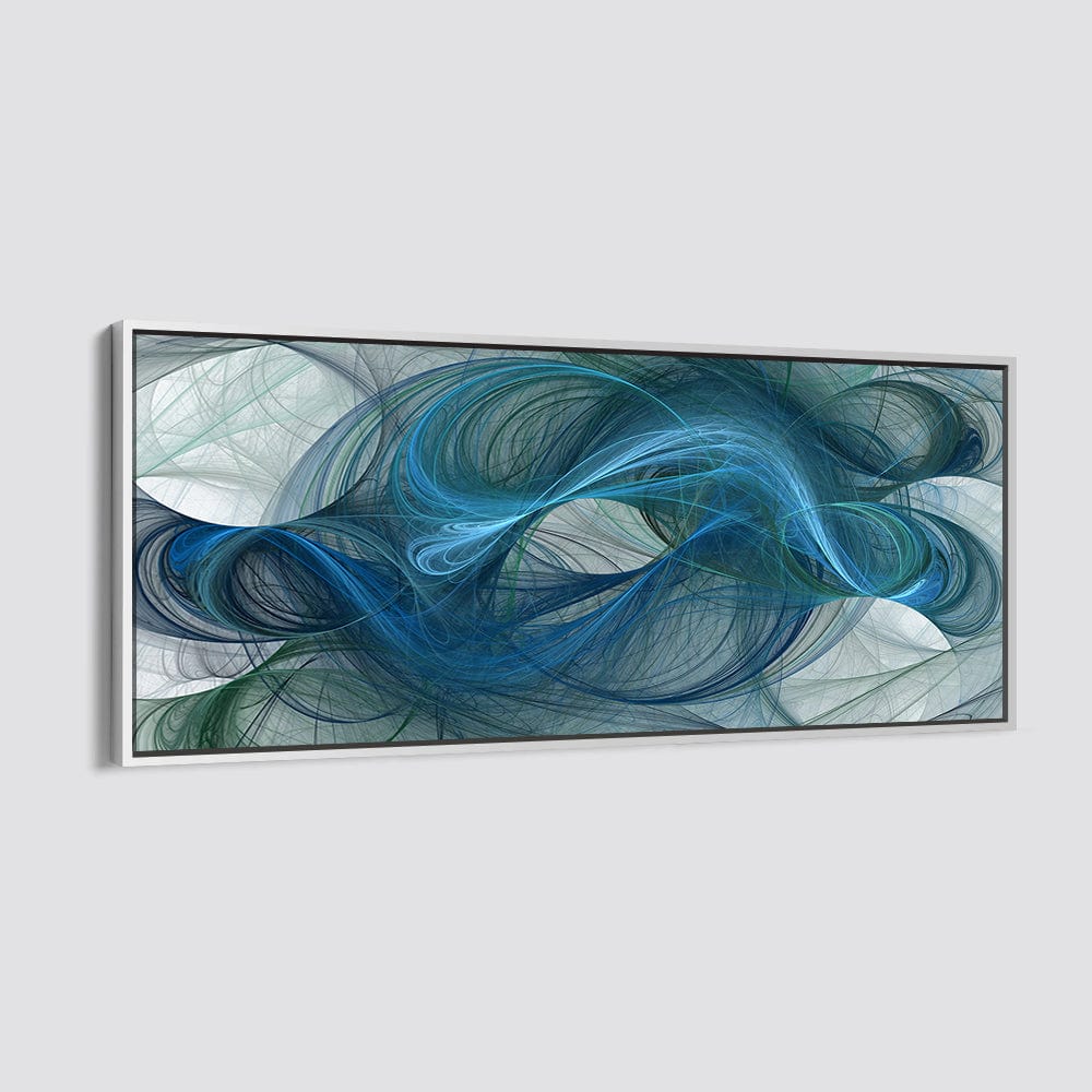 ABSTRACT BLUE LINES - CANVAS