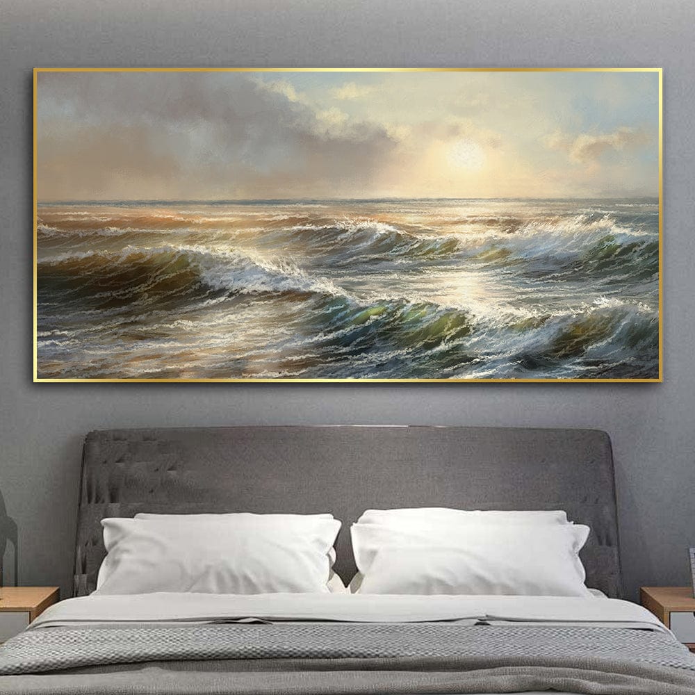 GOLDEN WAVES CANVAS