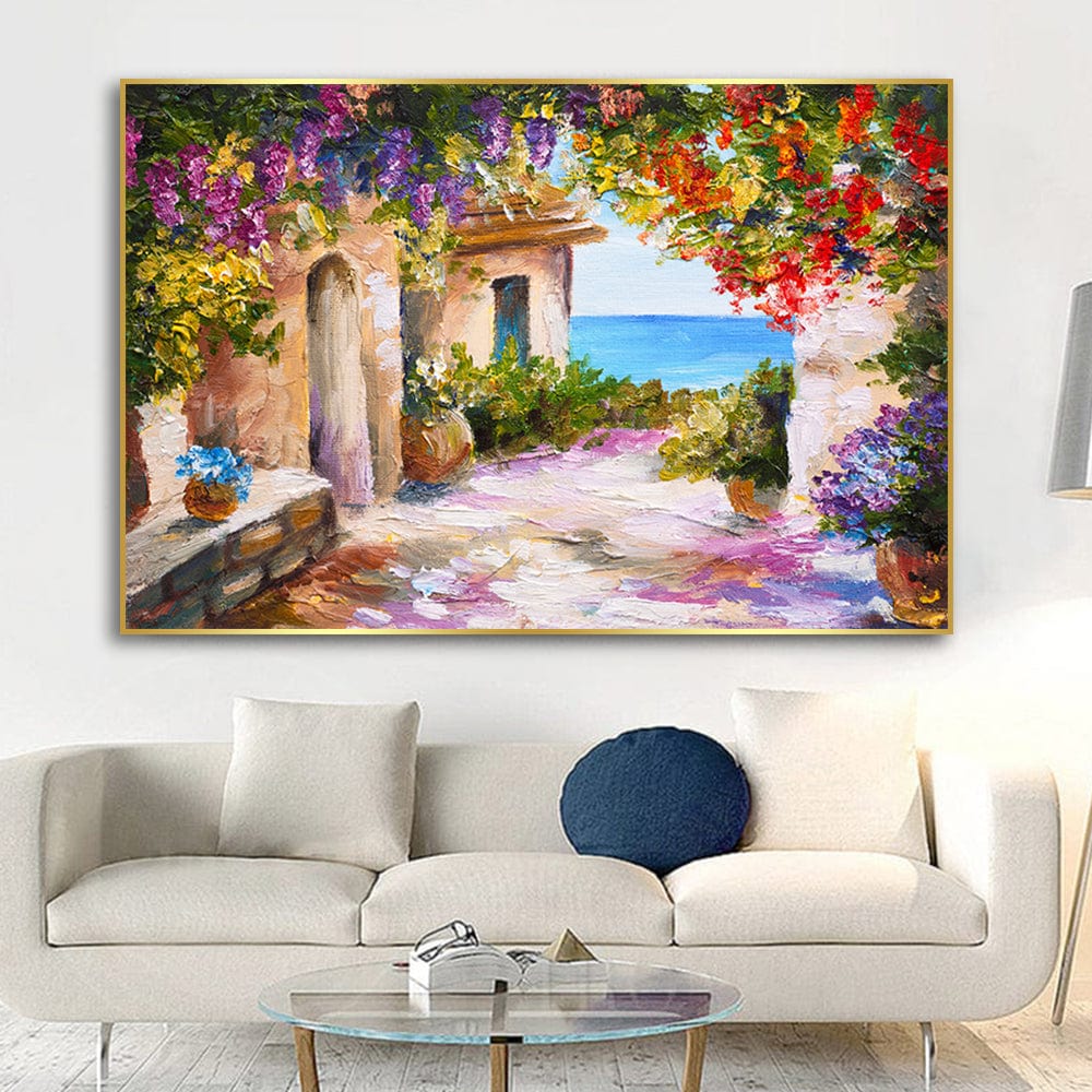 ABSTRACT VILLA CANVAS