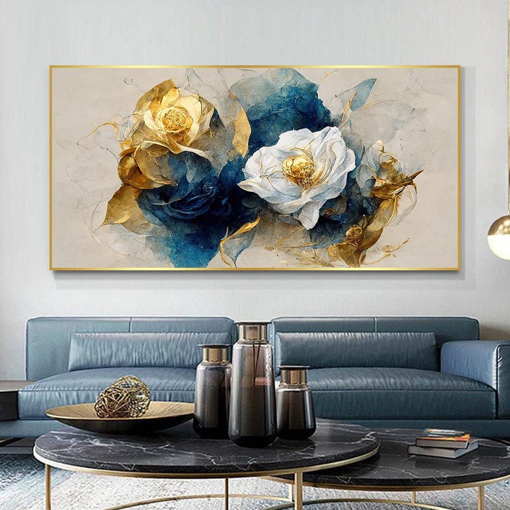 GOLD AND WHITE ROSES