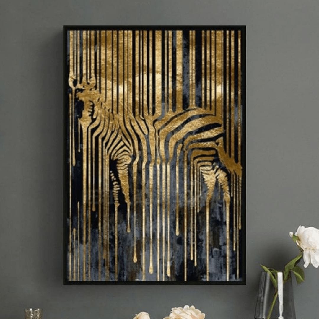 ZWART EN GOUD ZEBRA - XL+