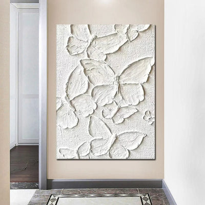 IVORY BUTTERFLIES CANVAS