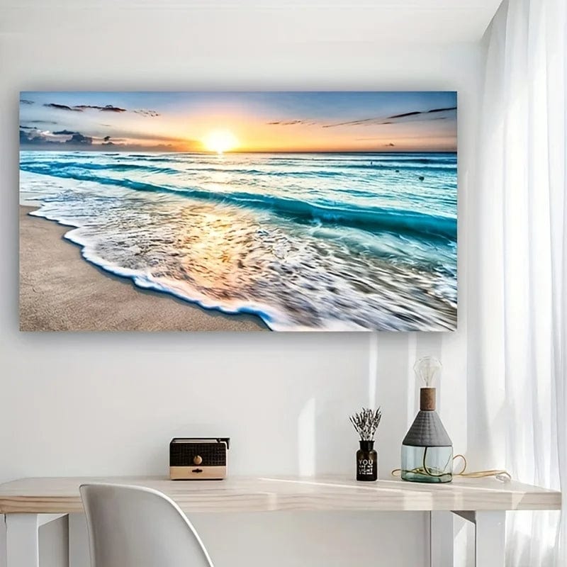 Sunset Beach　ART SUNSET BEACH - XL+ – Crib of Art