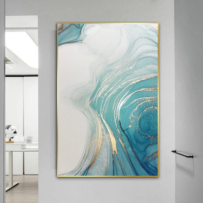 CYAN AND GOLD - XL+