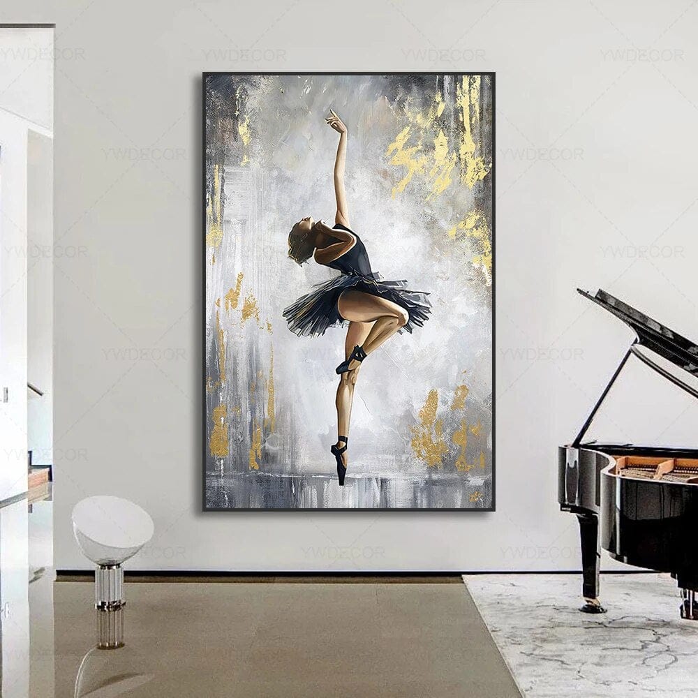 ABSTRACT BALLET DANCER CANVAS