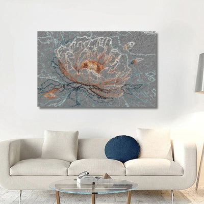 GREY OUTLINE PETALS - XL+