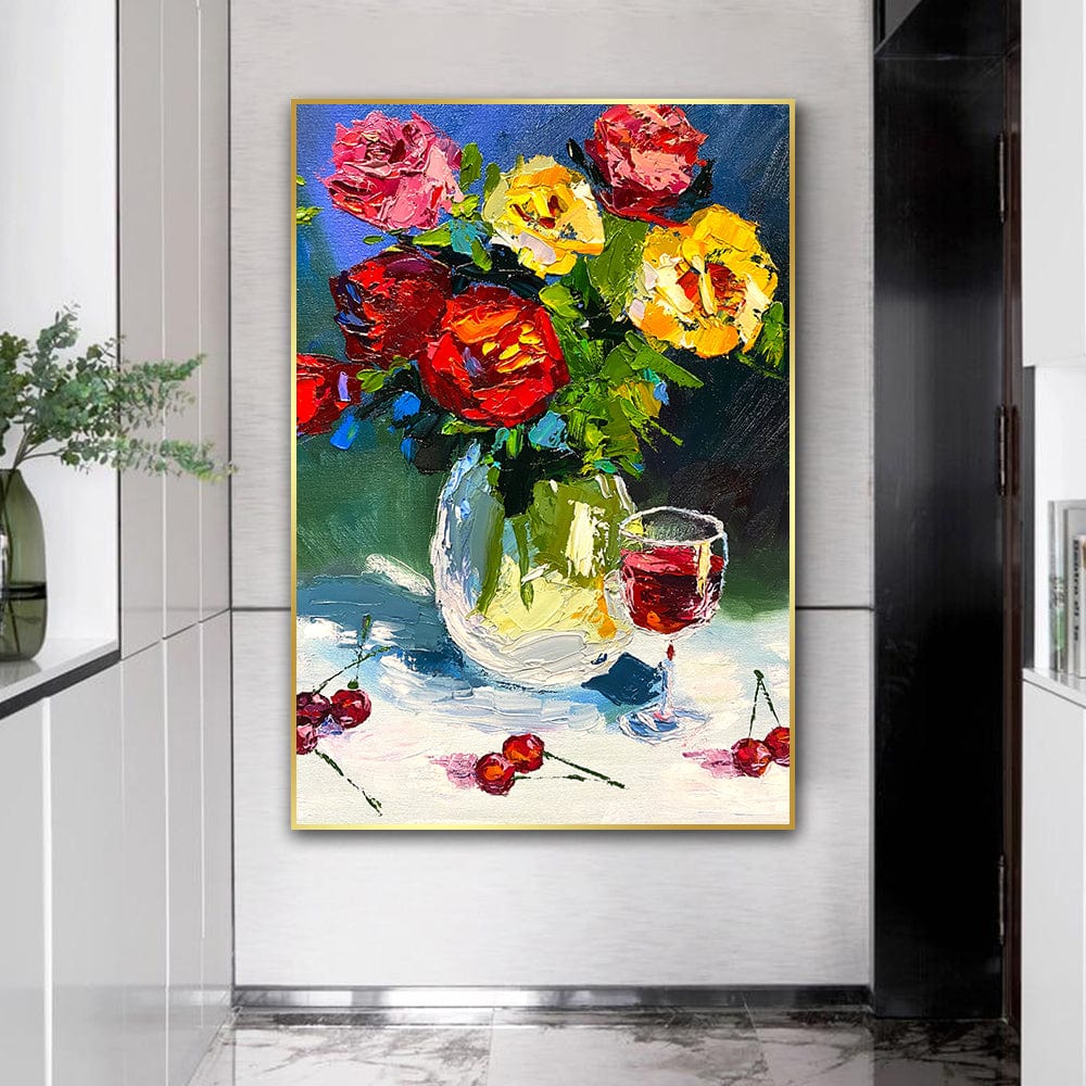 PETALS AND WINE CANVAS