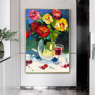 PETALS AND WINE CANVAS