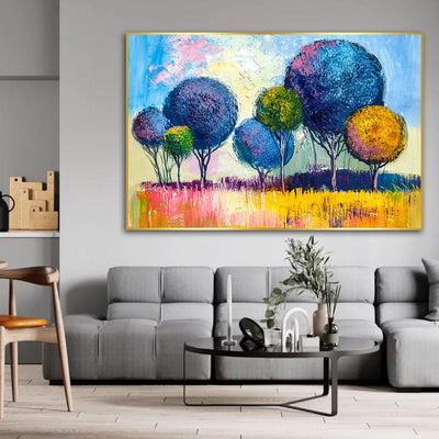 COTTON CANDY TREES CANVAS