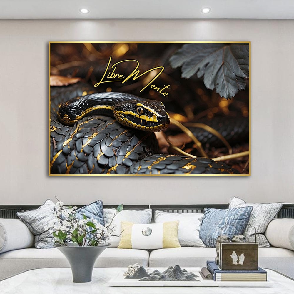 GOLD SLITHER CANVAS