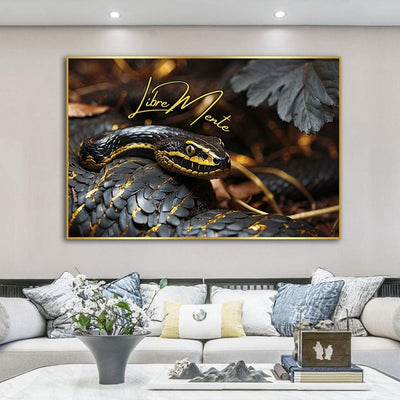 GOLD SLITHER CANVAS