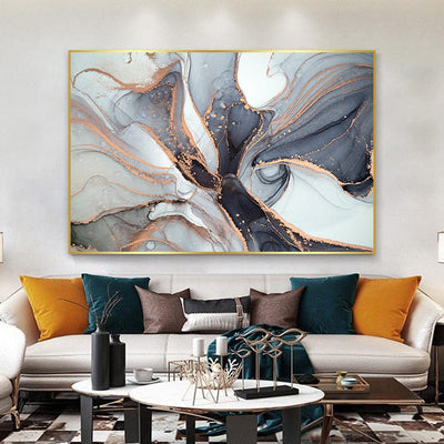 ROSEGOLD SWIRLS CANVAS