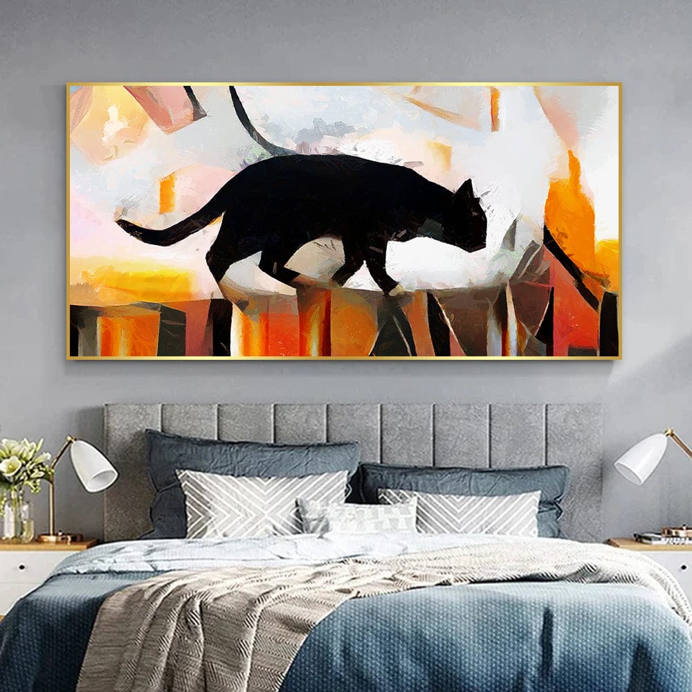 BLACK CAT CANVAS