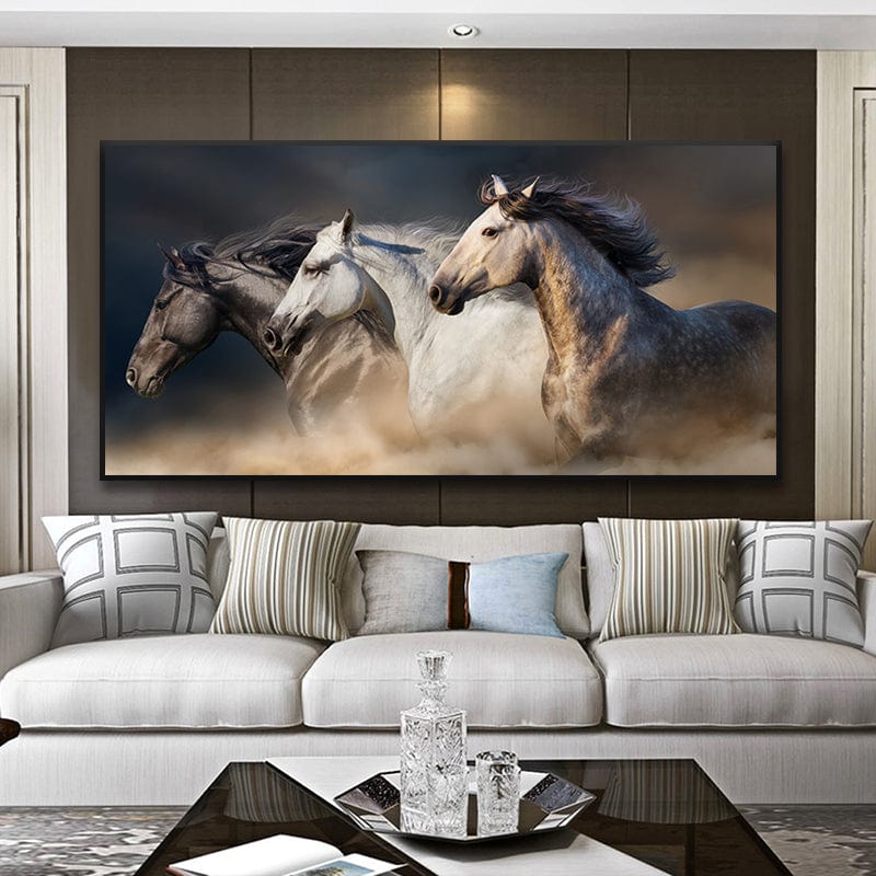 THREE HORSES CANVAS