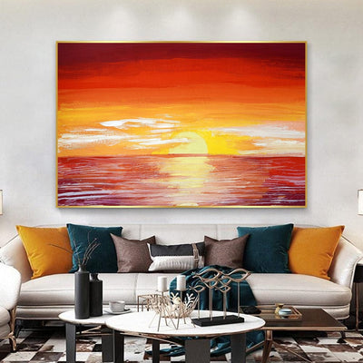 FIERY SUNSET CANVAS
