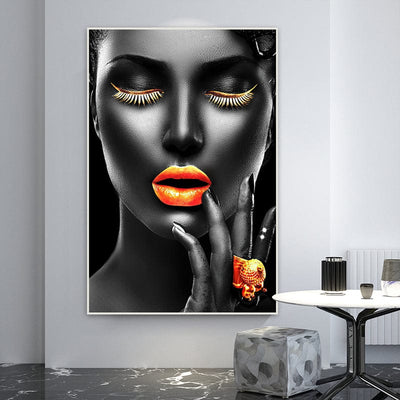 ORANGE LIPS CANVAS