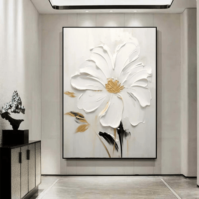 PURE WHITE BLOOM CANVAS