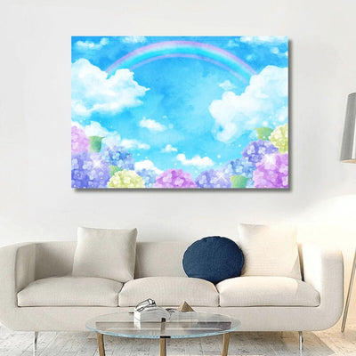 RAINBOW & BLOOMS CANVAS