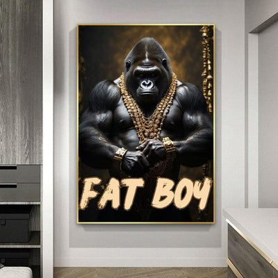 GOLD AND SILVERBACK CANVAS