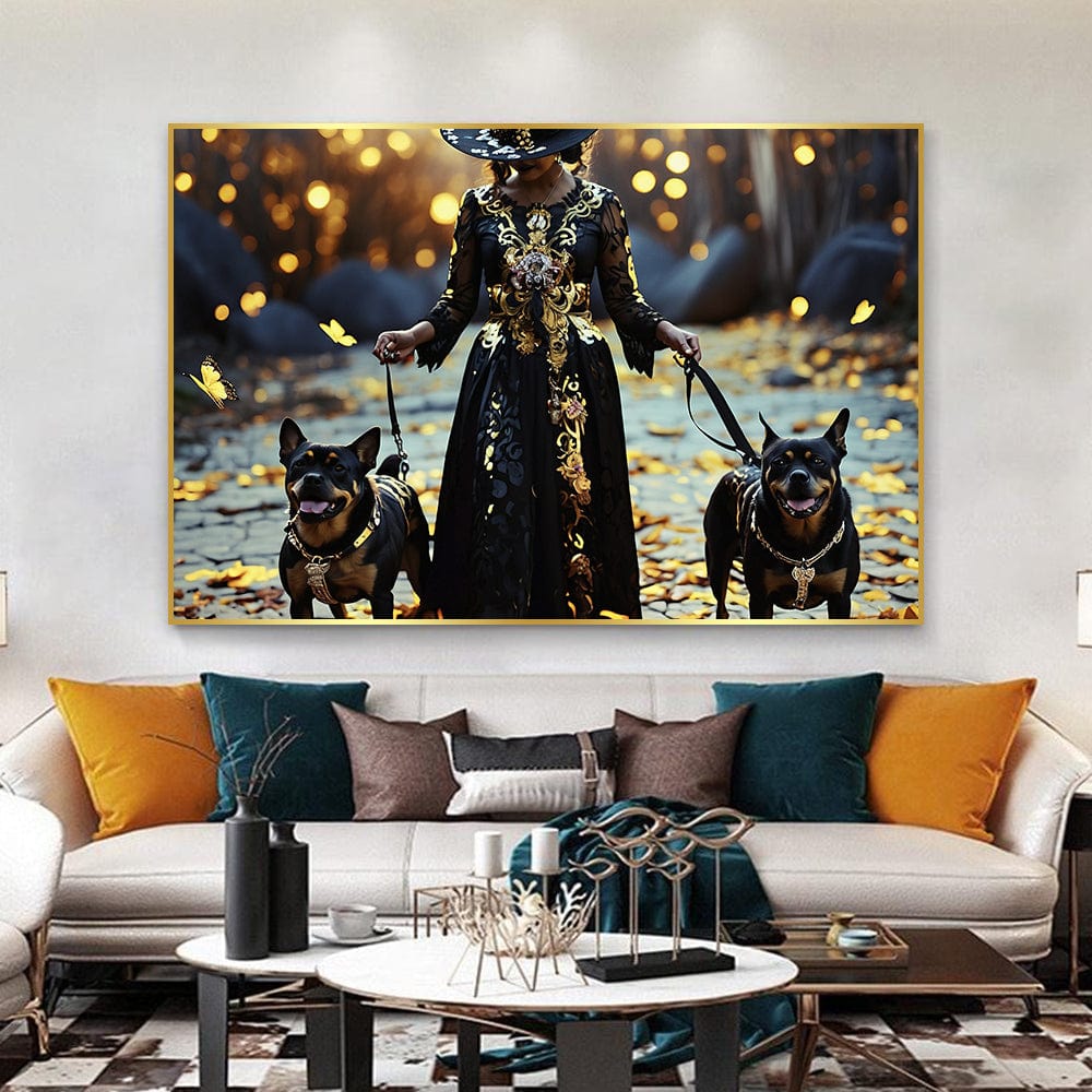 GOLDEN DAY OF THE DEAD CANVAS