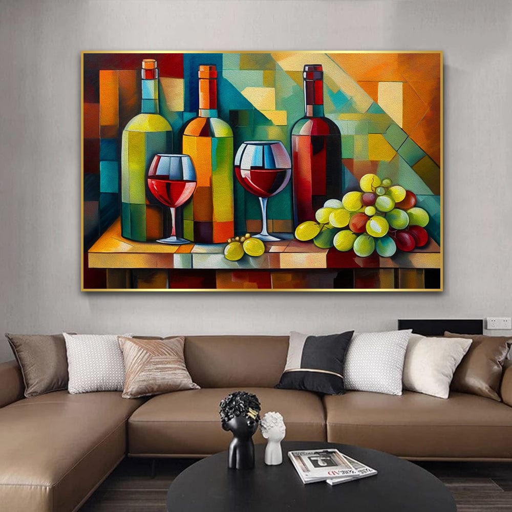 GRAPES AND WINE CANVAS