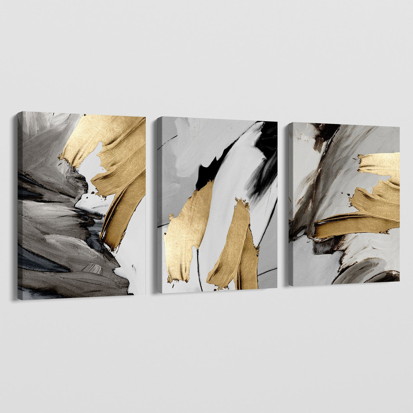 GOLD AND GREY CANVAS