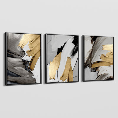 GOLD AND GREY CANVAS