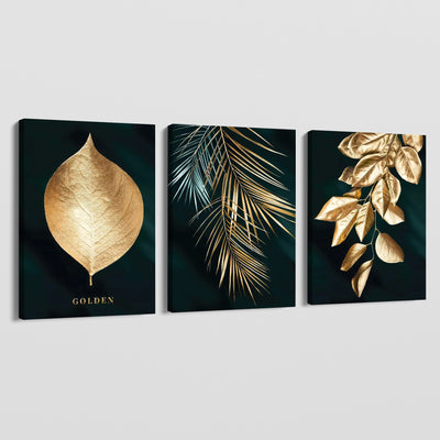 GOLD LEAVES CANVAS
