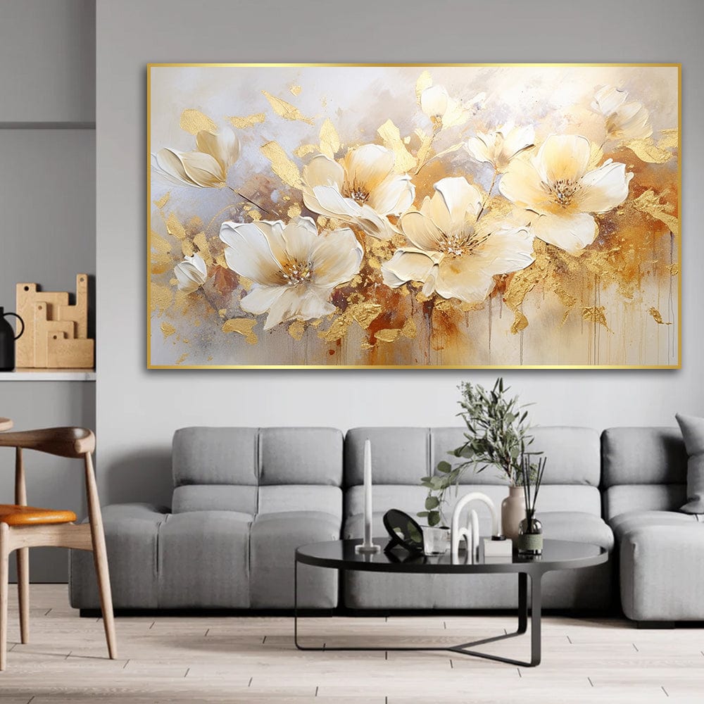 GOLD PETALS CANVAS