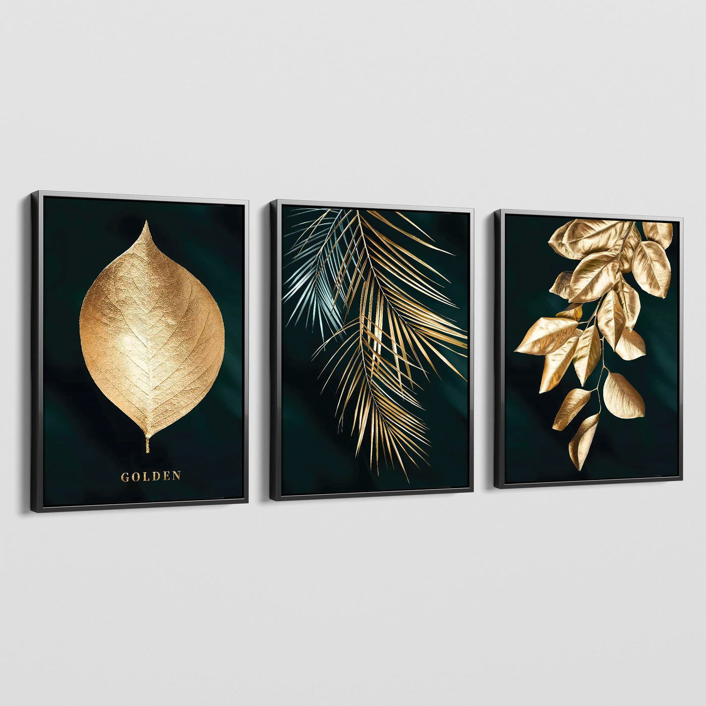 GOLD LEAVES CANVAS