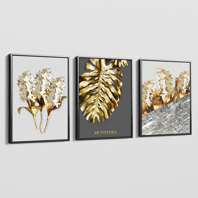 NORDIC GOLDEN LEAVES CANVAS