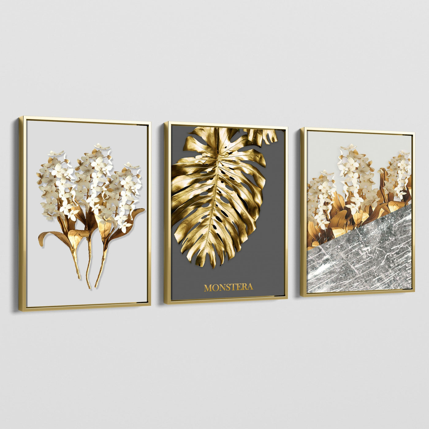 NORDIC GOLDEN LEAVES CANVAS