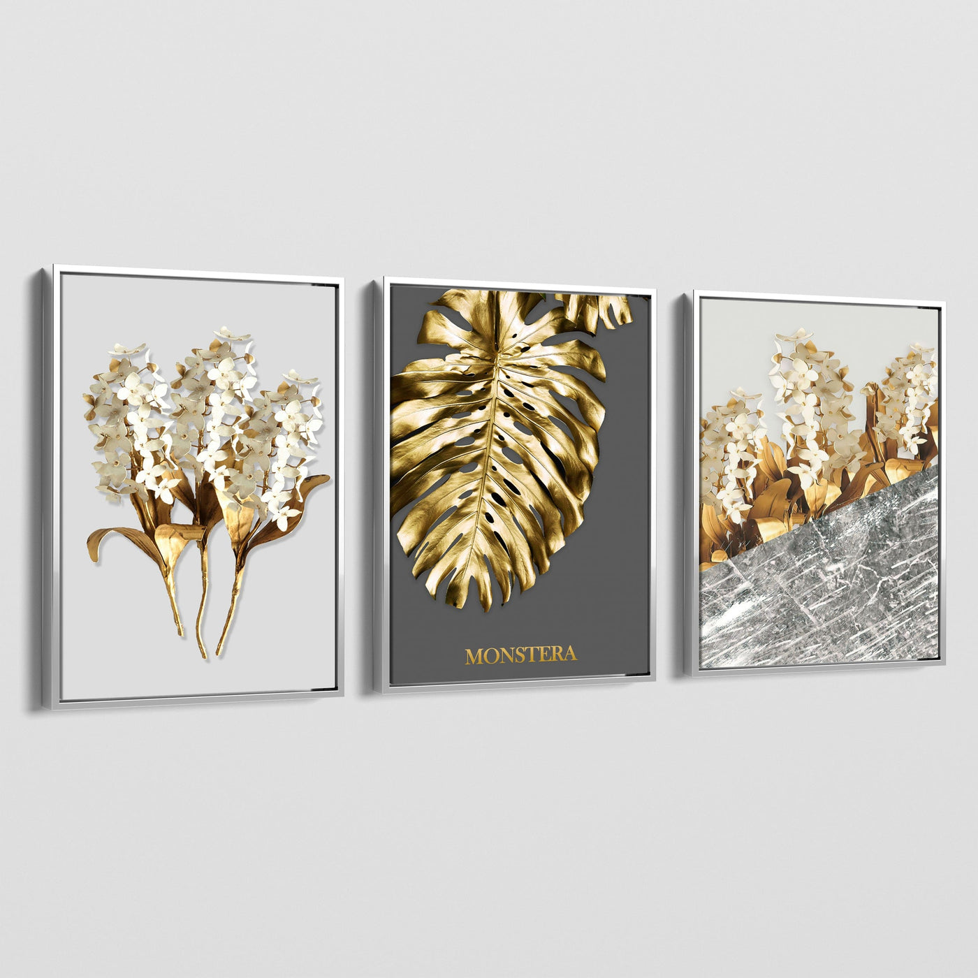 NORDIC GOLDEN LEAVES CANVAS