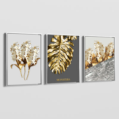NORDIC GOLDEN LEAVES CANVAS