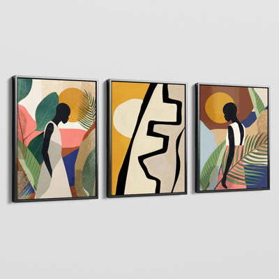 AFRICAN VINTAGE GIRL CANVAS