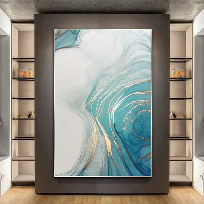 CYAN AND GOLD - XL+