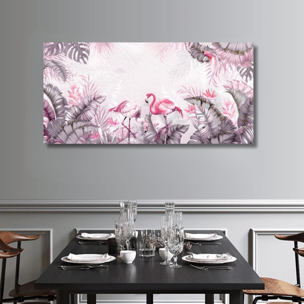 BLUSH FLAMINGO CANVAS