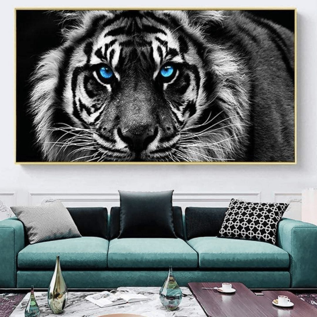 TIGRE AUX YEUX BLEU