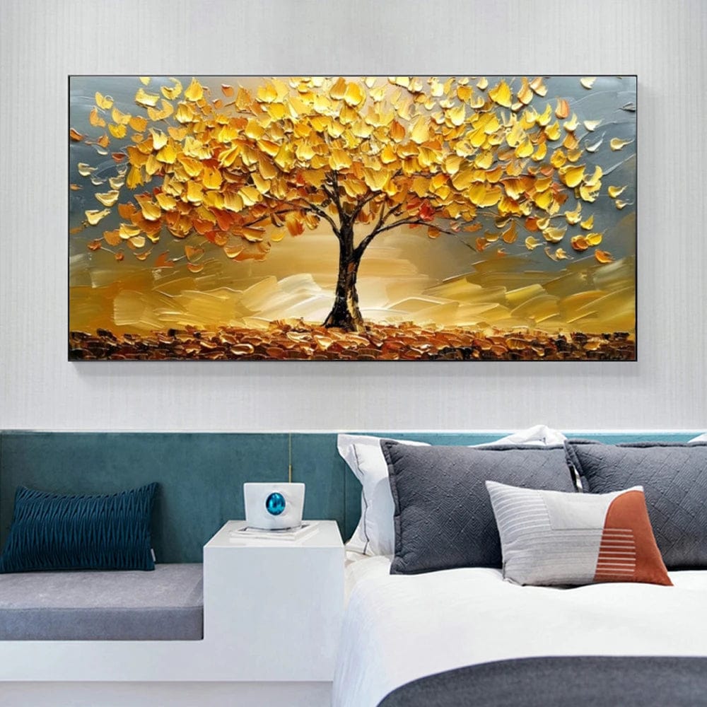 GOLD TREE SUNSET CANVAS