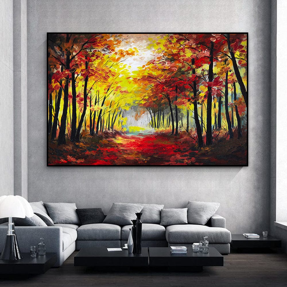AMBER TREES CANVAS – Crib of Art
