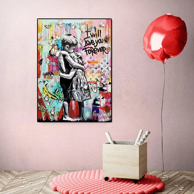 BANKSY I WILL LOVE YOU FOREVER - XL+