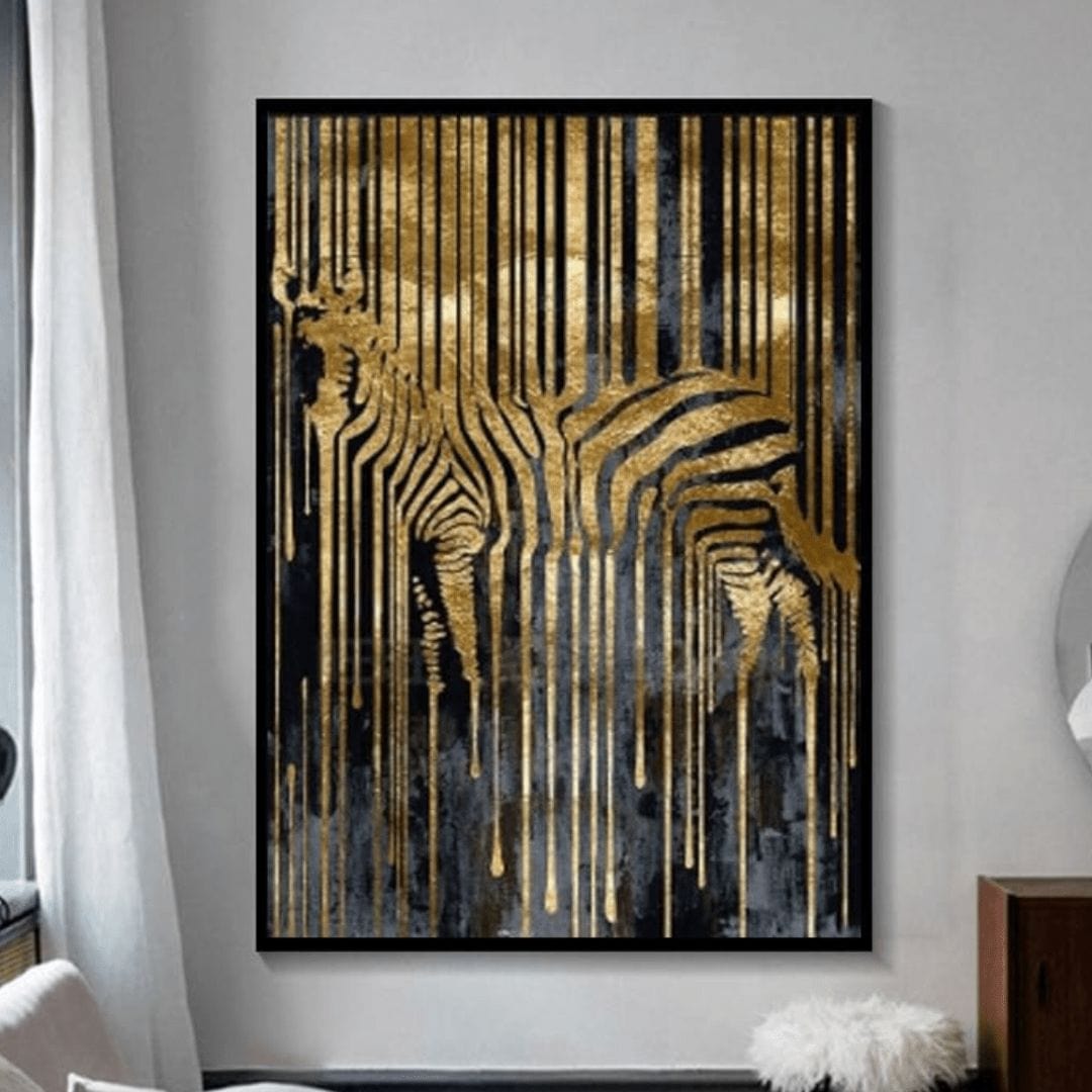 ZWART EN GOUD ZEBRA - XL+