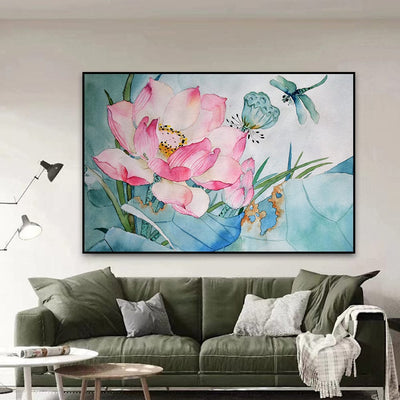 LOTUS DRAGONFLY CANVAS
