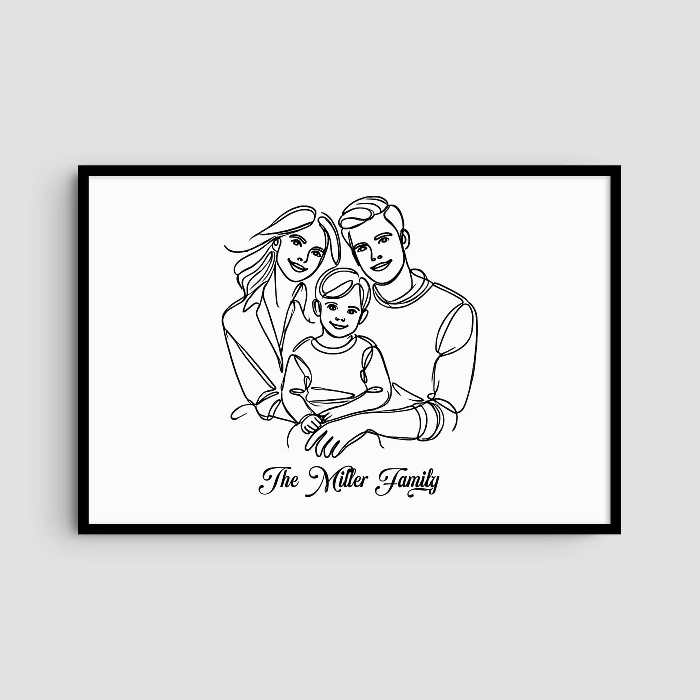 Custom Three Line Art Family - Landscape