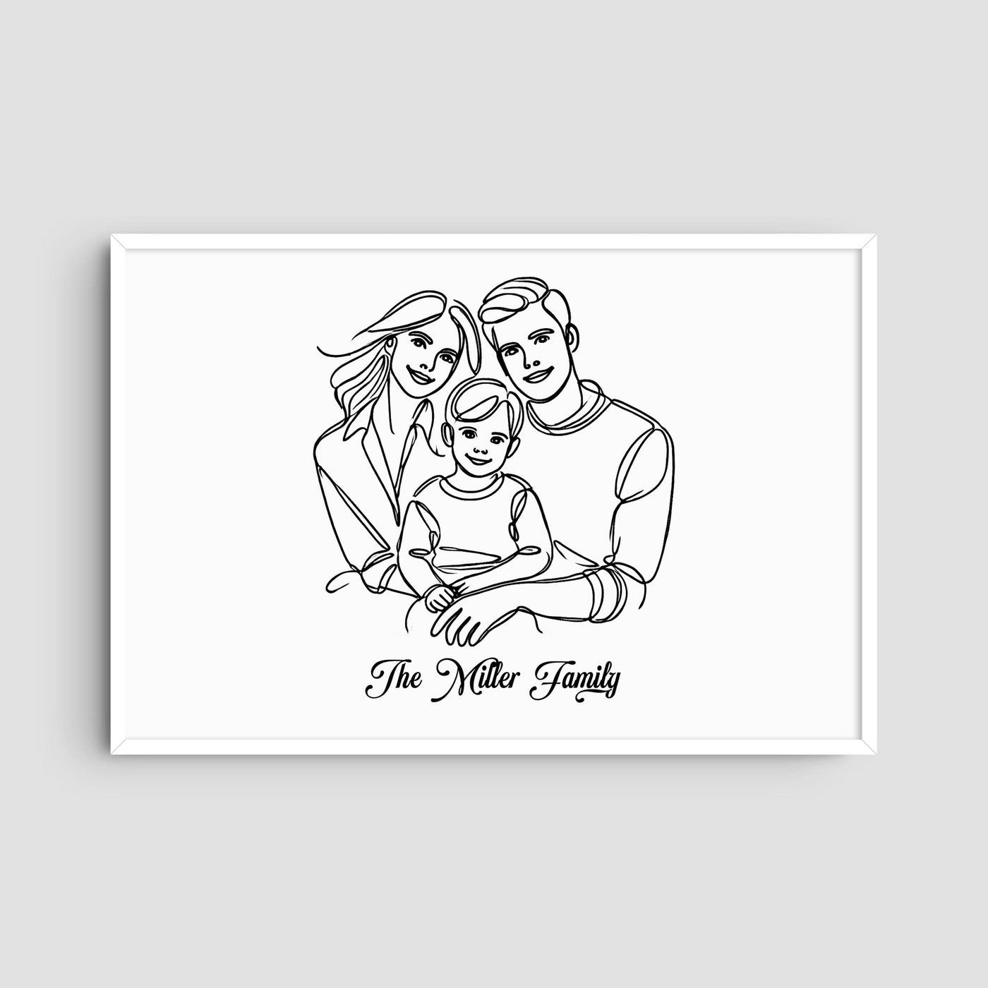 Custom Three Line Art Family - Landscape