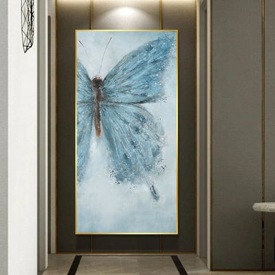 POWDER BLUE BUTTERFLY CANVAS