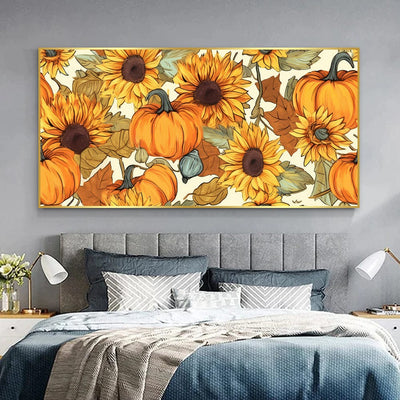 SUNFLOWER PUMPKINS CANVAS
