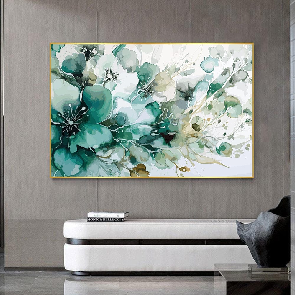 EMERALD BLOOMS CANVAS