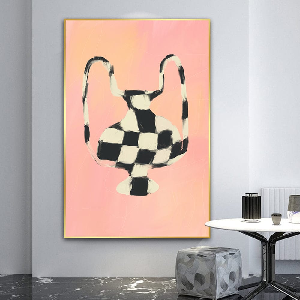 CHECKERED VASE